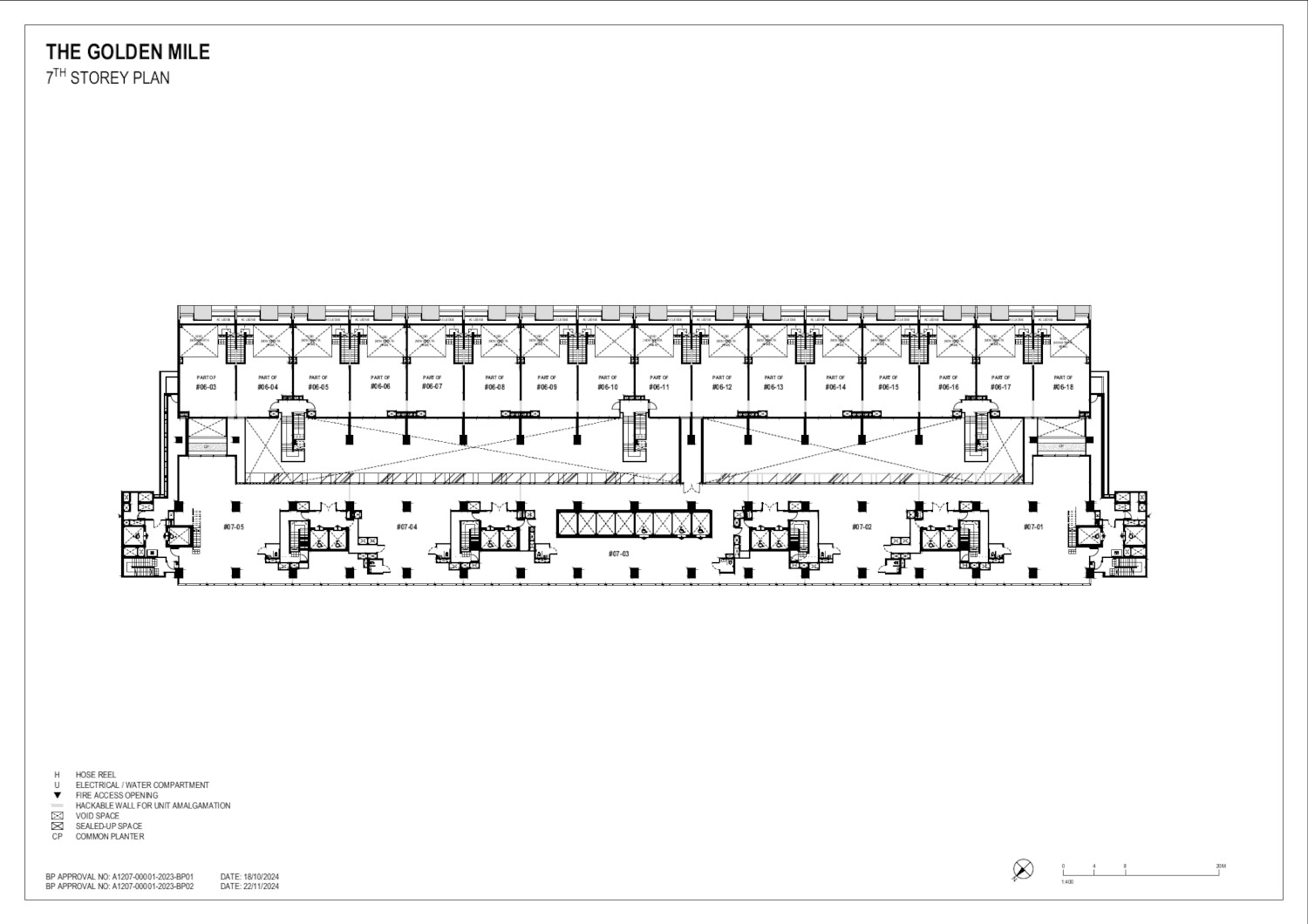 The Golden Mile #7 Loft Suites Offices Floor Plan