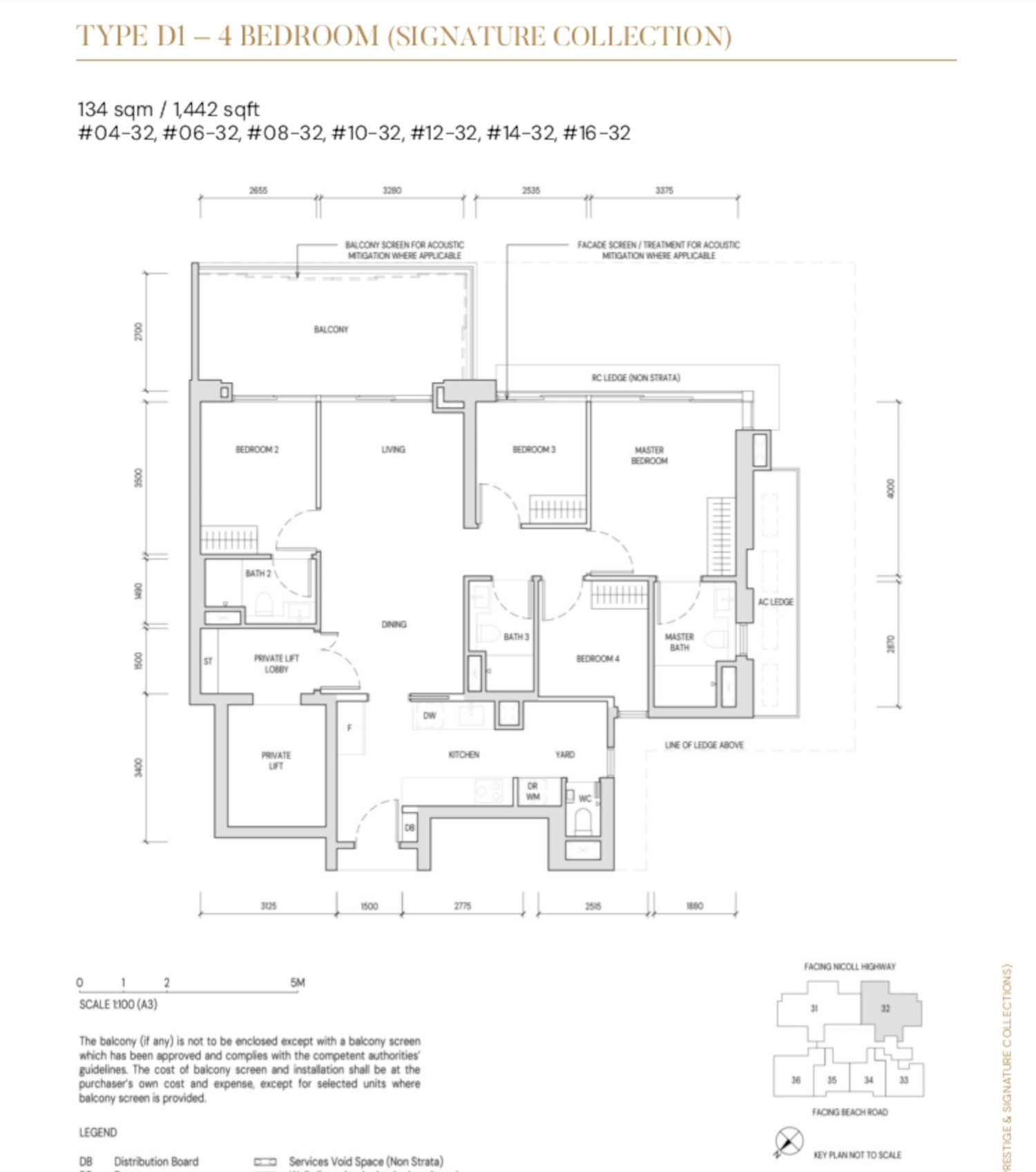 Aurea 4 Bedrooms Floor Plan